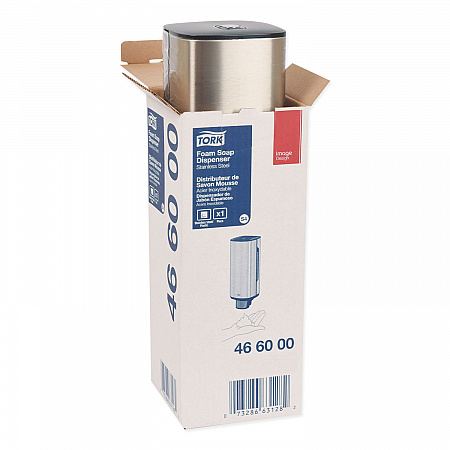 Foam Skincare Manual Dispenser, 1 L Bottle; 33 oz Bottle, 4.25 x 4.25 x 11.38, Stainless Steel (466000)