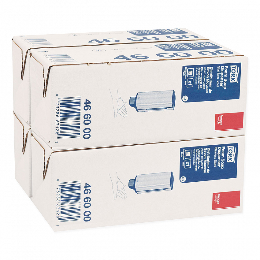 Foam Skincare Manual Dispenser, 1 L Bottle; 33 oz Bottle, 4.25 x 4.25 x 11.38, Stainless Steel (466000)