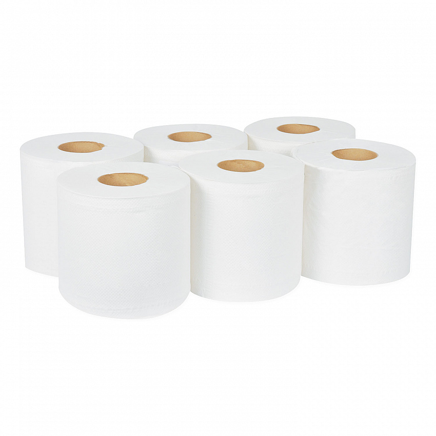 Centerfeed Hand Towel, 2-Ply, 7.6 x 11.75, White, 530/Roll, 6 Roll/Carton (RC530)