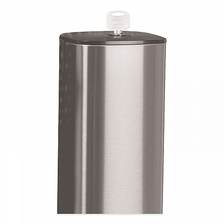 Foam Skincare Manual Dispenser, 1 L Bottle; 33 oz Bottle, 4.25 x 4.25 x 11.38, Stainless Steel (466000)