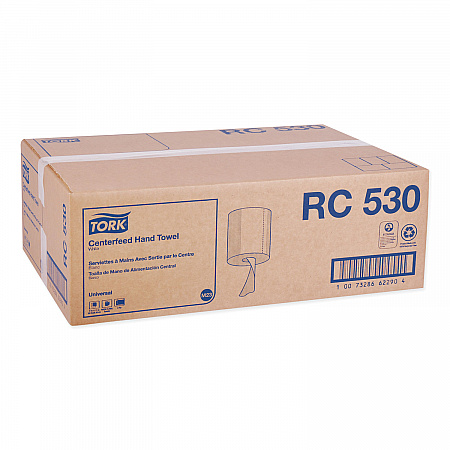 Centerfeed Hand Towel, 2-Ply, 7.6 x 11.75, White, 530/Roll, 6 Roll/Carton (RC530)