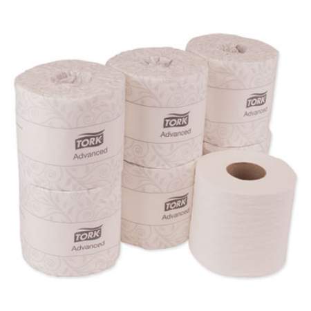 Tork Advanced Bath Tissue, Septic Safe, 2-Ply, White, 4" x 3.75", 550 Sheets/Roll, 80 Rolls/Carton (TM6184)