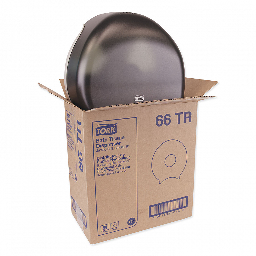 Jumbo Bath Tissue Dispenser, 10.63 x 5.75 x 12, Smoke (66TR)