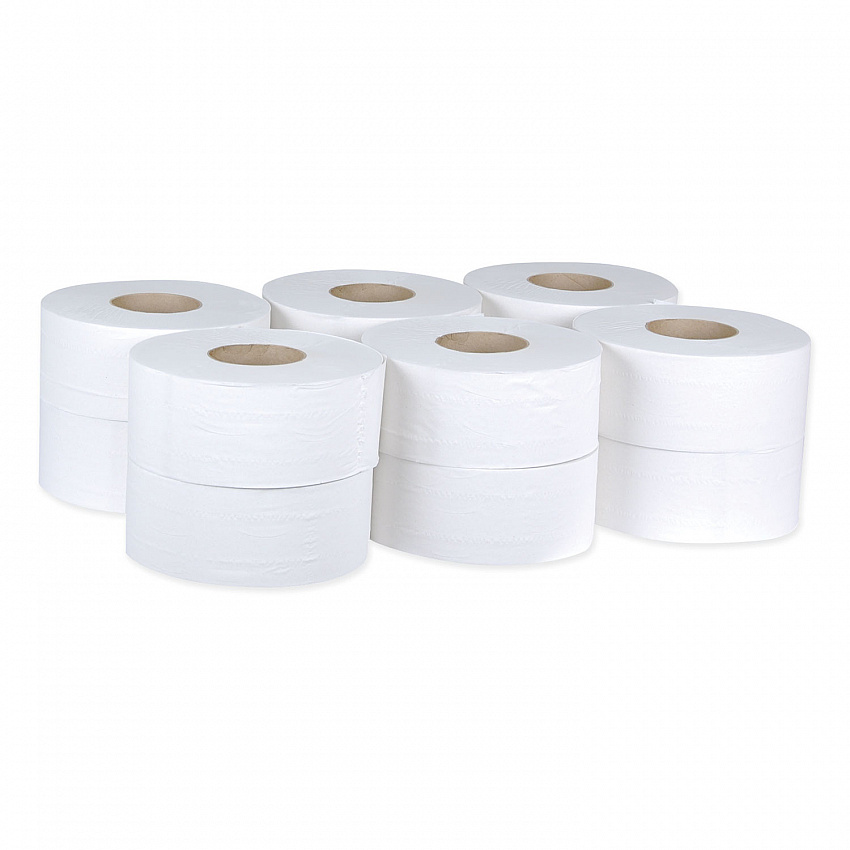 Universal Jumbo Bath Tissue, Septic Safe, 2-Ply, 3.48" x 1,000 ft, White, 12 Rolls/Carton (TJ0922A)
