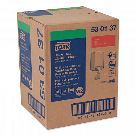 Heavy-Duty Cleaning Cloth, 12.6 x 10, White, 400/Carton (530137)