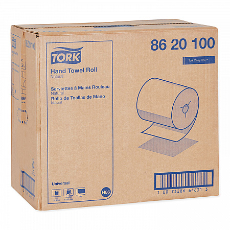 Universal Hand Towel Roll, Notched, 1-Ply, 8