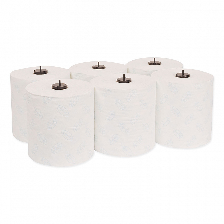 Premium Extra Soft Matic Hand Towel Roll, 2-Ply, 7.7" x 300 ft, White, 6/Carton (290094)