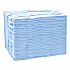 Industrial Paper Wiper, 4-Ply, 12.8 x 16.5, Unscented, Blue, 180/Carton (13247501)