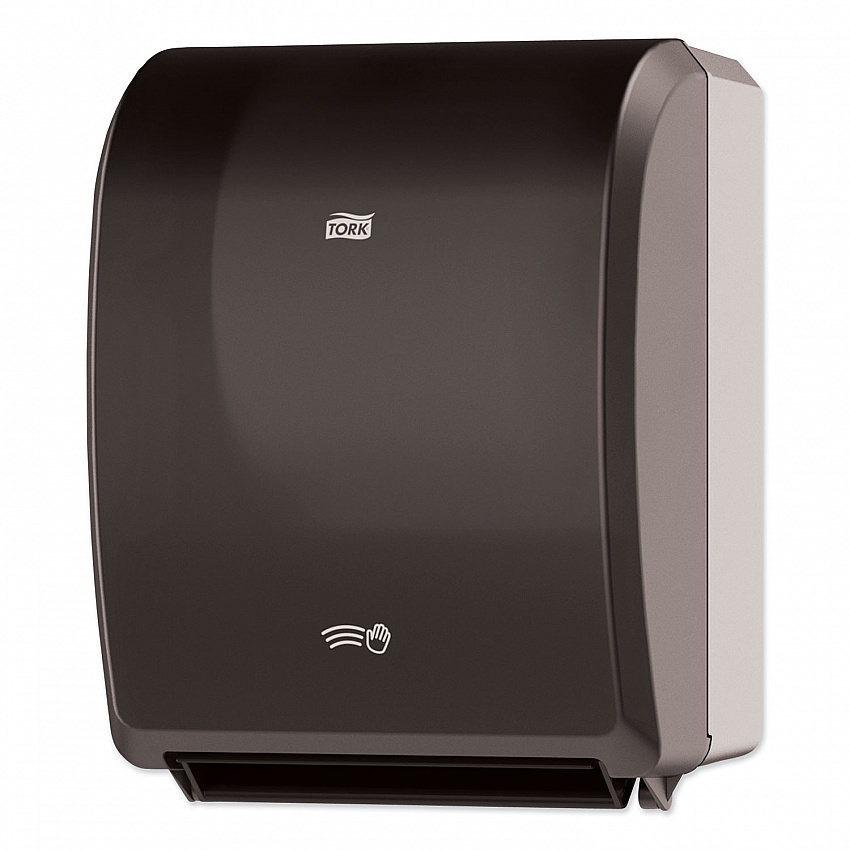 Electronic Hand Towel Roll Dispenser, 7.5" Roll, 12.32 x 9.32 x 15.95, Black (771728)