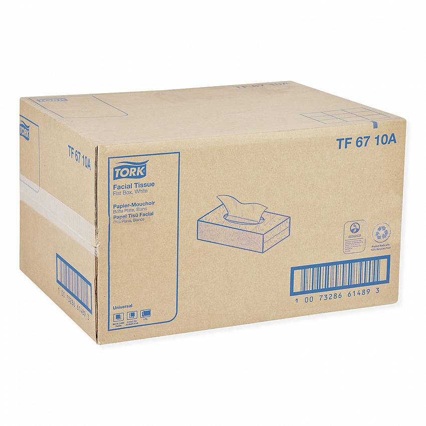 Universal Facial Tissue, 2-Ply, White, 100 Sheets/Box, 30 Boxes/Carton (TF6710A)