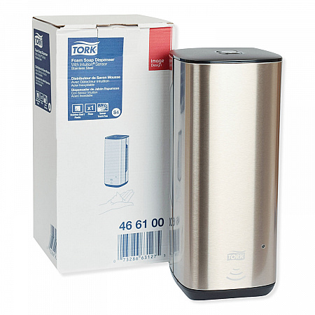 Image Design Foam Skincare Automatic Dispenser with Intuition Sensor, 1 L, 4.5 x 5.12 x 10.62, Stainless Steel (466100)