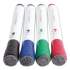U Brands Chisel Tip Low-Odor Dry-Erase Markers with Erasers, Broad Chisel Tip, Assorted Colors, 12/Pack (3981U0012)