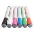 U Brands Bullet Tip Low-Odor Liquid Glass Markers with Erasers, Broad Bullet Tip, Assorted Colors, 12/Pack (2913U0012)
