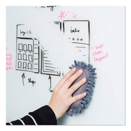 U Brands Small Microfiber Shag Dry Erase Board Eraser, 2.5" x 5" x 1" (582U0416)