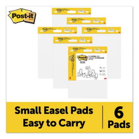 Post-it Easel Pads Super Sticky Vertical-Orientation Self-Stick Easel Pads, Unruled, 20 White 15 x 18 Sheets, 2/Pack (577SS)