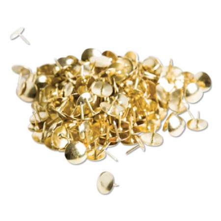 U Brands Fashion Metal Thumbtacks, Metal, Gold, 3/8", 200/Pack (3091U0624)