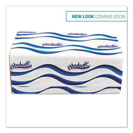 Windsoft Singlefold Towels, 1 Ply, 9.5 x 9., Natural, 250/Pack, 16 Packs/Carton (106)