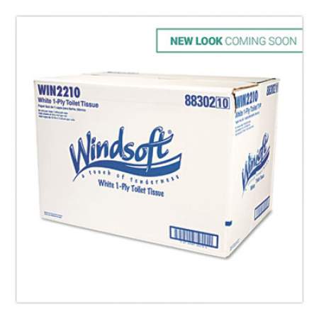 Windsoft Bath Tissue, Septic Safe, 1-Ply, White, 4 x 3.75, 1000 Sheets/Roll, 96 Rolls/Carton (2210)