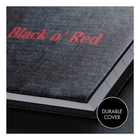 Black n' Red Casebound Notebooks, 1 Subject, Wide/Legal Rule, Black Cover, 11.75 x 8.25, 96 Sheets (D66174)