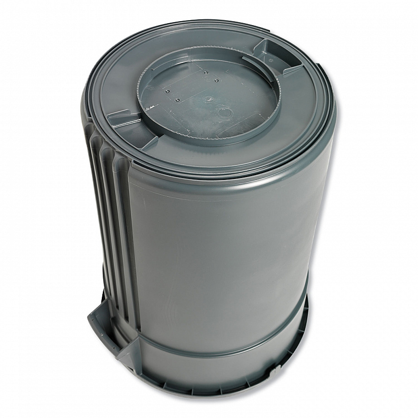 Gator Plus Container, 44 gal, Plastic, Gray (77443)