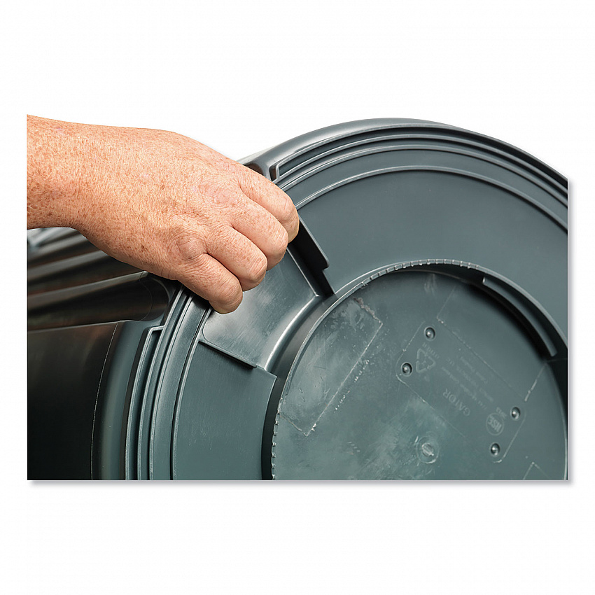 Gator Plus Container, 44 gal, Plastic, Gray (77443)