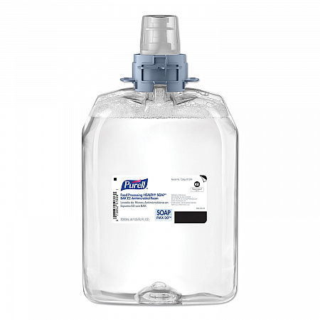 Food Processing HEALTHY SOAP BAK E2 Antimicrobial Foam Refill, For FMX-20 Dispensers, Fragrance-Free, 2,000 mL, 2/Carton (529402CT)