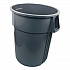 Gator Plus Container, 55 gal, Plastic, Gray (77553)
