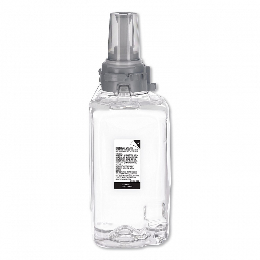 Clear and Mild Foam Handwash Refill, For ADX-12 Dispenser, Fragrance-Free, 1,250 mL, 3/Carton (881103)