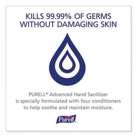 PURELL Advanced Refreshing Gel Hand Sanitizer, 8 oz Pump Bottle, Clean Scent, 12/Carton (965212CT)