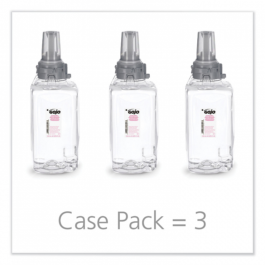 Clear and Mild Foam Handwash Refill, For ADX-12 Dispenser, Fragrance-Free, 1,250 mL, 3/Carton (881103)