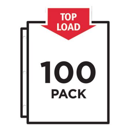 Avery Top-Load Sheet Protector, Standard, Letter, Semi-Clear, 100/Box (75536)