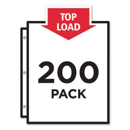 Avery Top-Load Poly Sheet Protectors, Heavyweight, Letter, Nonglare, 200/Box (74401)