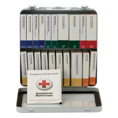 First Aid Only Unitized ANSI Class A Weatherproof First Aid Kit for 50 People, 24 Pieces, Metal Case (90600)