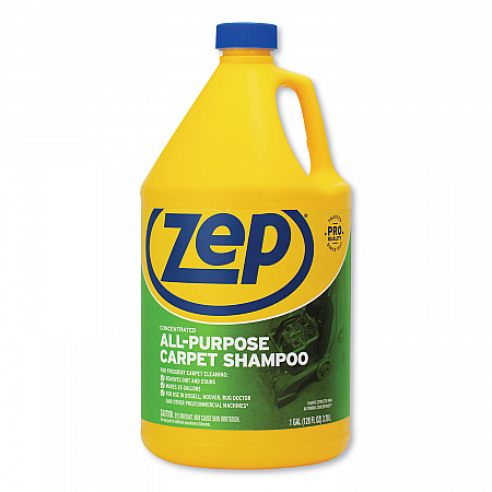 Concentrated All-Purpose Carpet Shampoo, Unscented, 1 gal Can, 4/Carton (ZUCEC128CT)