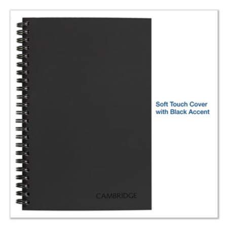 Cambridge Wirebound Guided QuickNotes Notebook, 1 Subject, List-Management Format, Dark Gray Cover, 8 x 5, 80 Sheets (06096)