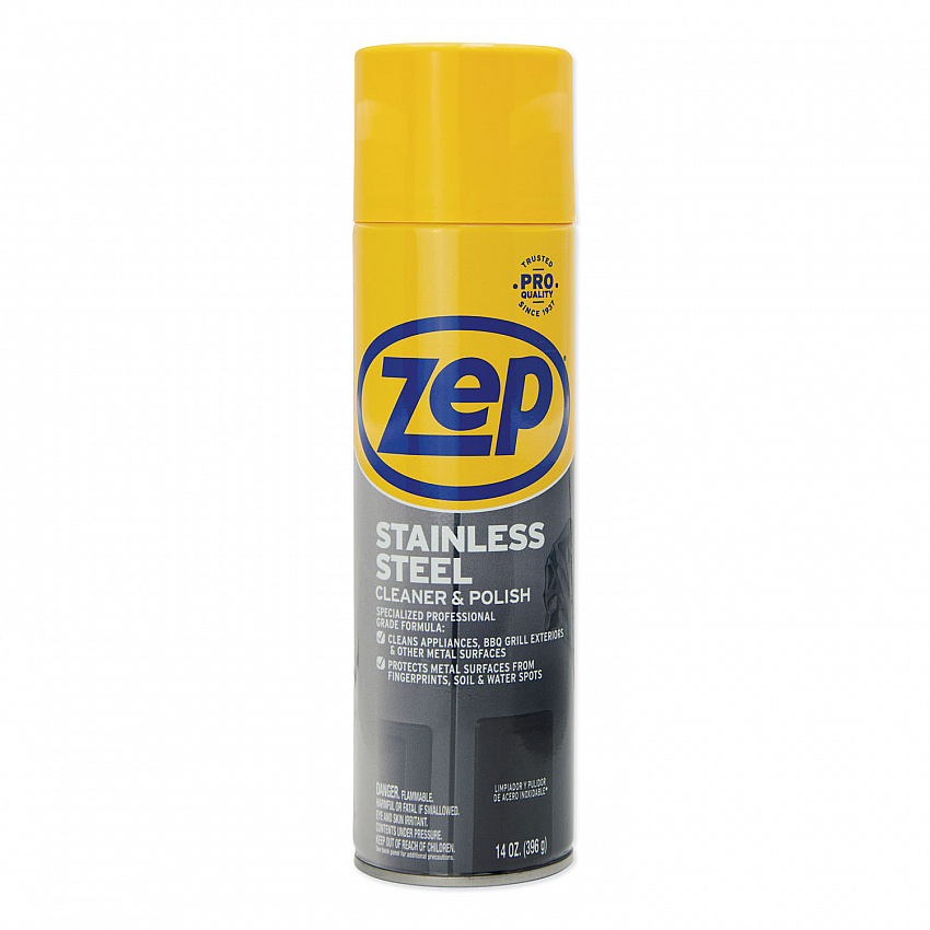 Stainless Steel Polish, 14 oz Aerosol Spray, 12/Carton (ZUSSTL14CT)