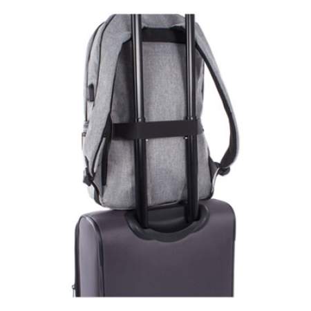 Swiss Mobility Sterling Slim Business Backpack, Holds Laptops 15.6", 5.5" x 5.5" x 18", Gray (BKP1066SMGRY)