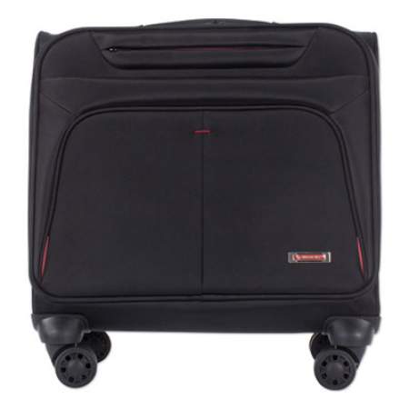 Swiss Mobility Purpose Overnight Business Case On Spinner Wheels, 9.5" x 9.5" x 17.5", Black (BZCW1003SMBK)