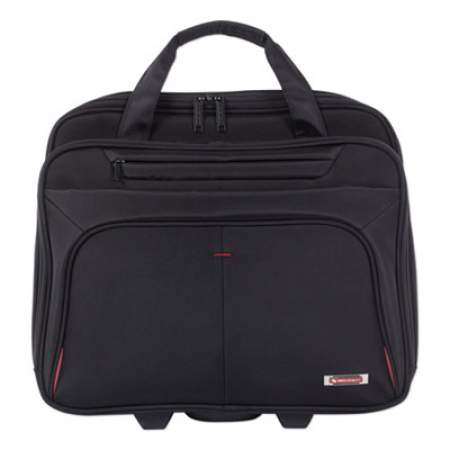 Swiss Mobility Purpose Business Case On Wheels, Holds Laptops 15.6", 8.5" x 8.5" x 16", Black (BZCW1002SMBK)