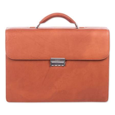 Swiss Mobility Milestone Briefcase, Holds Laptops 15.6", 5" x 5" x 12", Cognac (49545807SM)