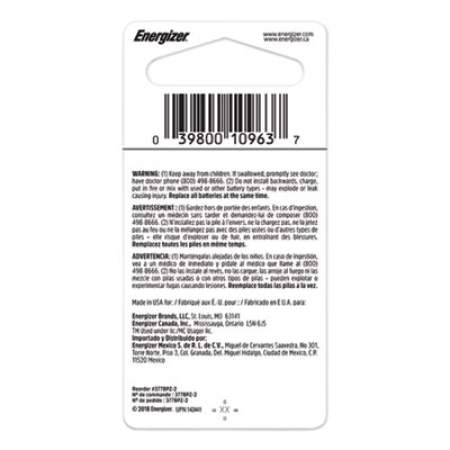 Energizer 377 Silver Oxide Button Cell Battery, 1.5 V, 2/Pack (377BPZ2)