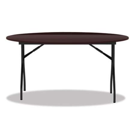 Alera Round Wood Folding Table, 59 dia x 29.13h, Mahogany (FT7260DMY)