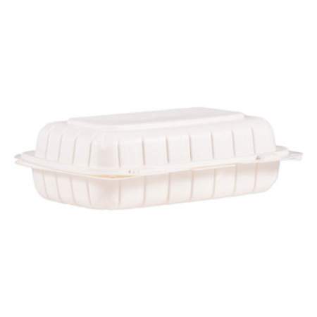 ProPlanet by Dart Hinged Lid Containers, Hoagie Container, 6.5 x 9 x 2.8, White, 200/Carton (206MFPPHT1)