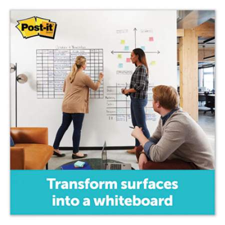 Post-it Dry Erase Surface, 50 ft x 4 ft, White (DEF50X4)