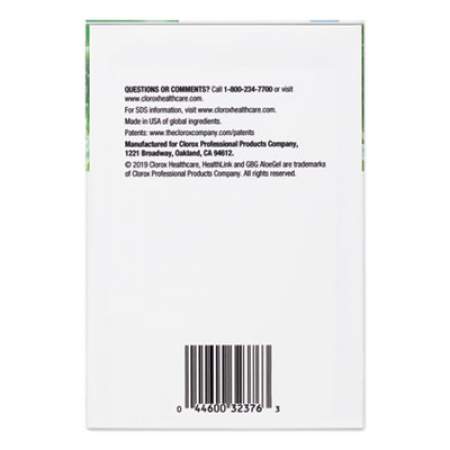 Clorox Healthcare GBG AloeGel Instant Gel Hand Sanitizer, 800 mL Bag-in-a-Box, 12/Carton (32376)