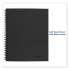 Cambridge Wirebound Business Notebook, 1 Subject, Wide/Legal Rule, Black Linen Cover, 9.5 x 6.63, 80 Sheets (06672)