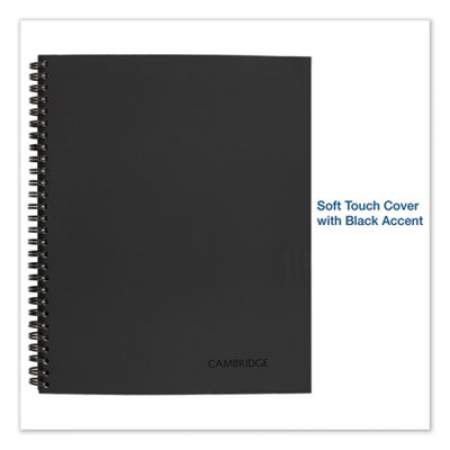 Cambridge Wirebound Action Planner Notebook Plus Pack, 1 Subject, Project-Management Format, Black Cover, 9.5 x 7.25, 80 Sheets, 3/Pack (45016)