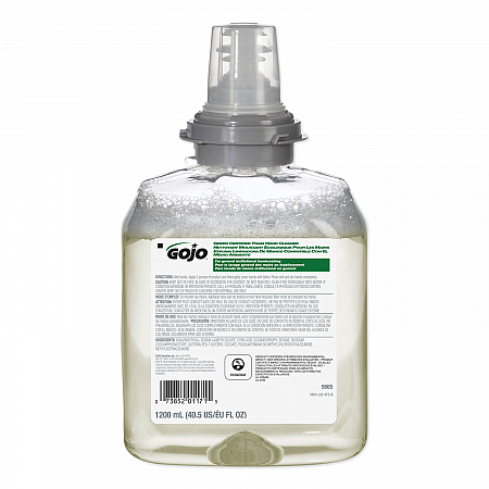 TFX Green Certified Foam Hand Cleaner Refill, Unscented, 1,200 mL, 2/Carton (566502CT)