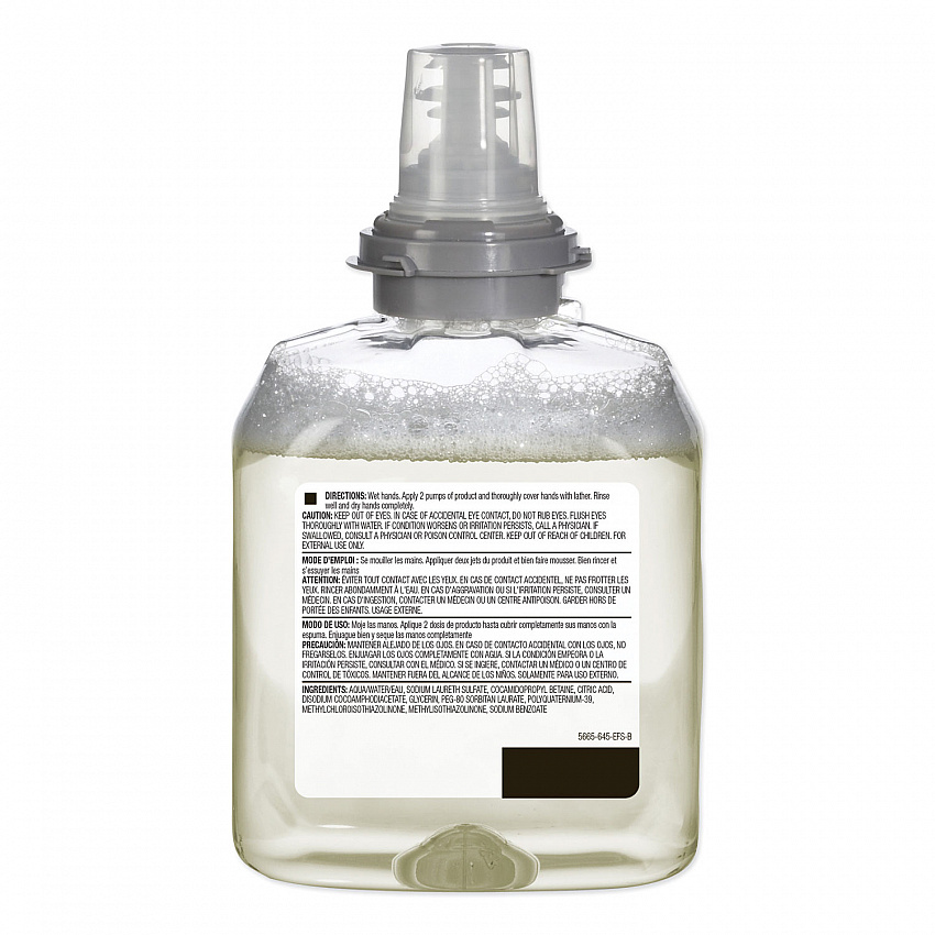 TFX Green Certified Foam Hand Cleaner Refill, Unscented, 1,200 mL, 2/Carton (566502CT)