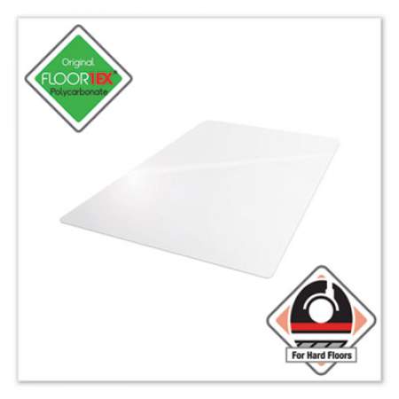 Floortex Cleartex Ultimat Polycarbonate Chair Mat for Hard Floors, 48 x 53, Clear (ER1213419ER)